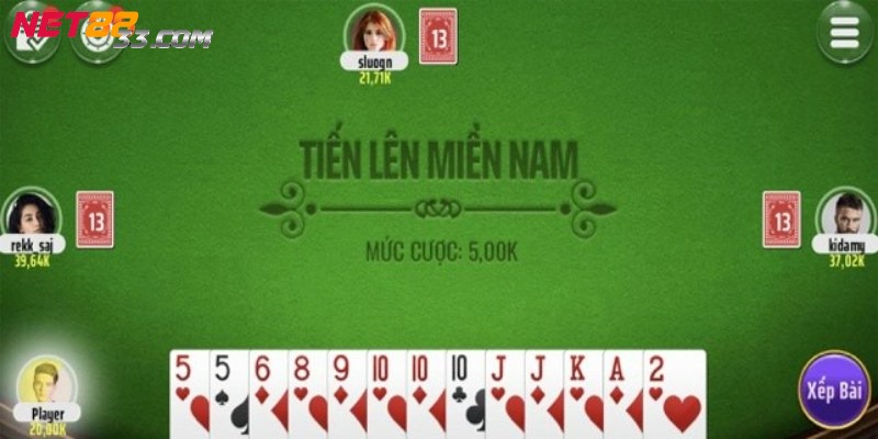 Game Bài Net88 - Sòng Bài Ảo Phong Cách Đẳng Cấp, Sang Trọng 3 Game tiến lên với cách chơi truyền thống của hai miền tại game bài Net88